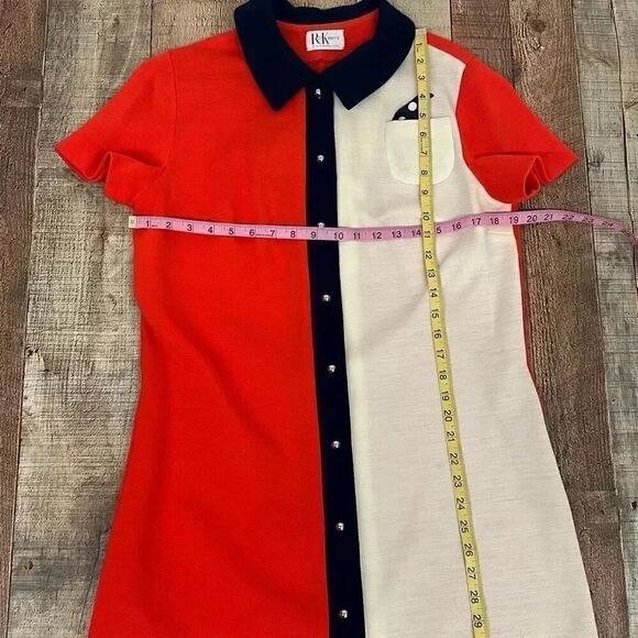 Vintage Mod R&K Knits Colorblock Dress - Picture 7 of 9